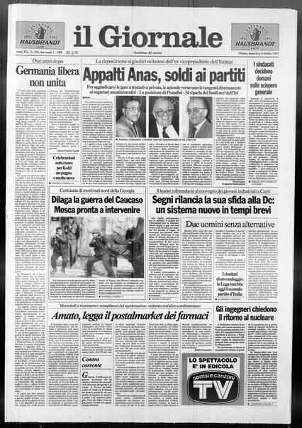 Il giornale : quotidiano del mattino